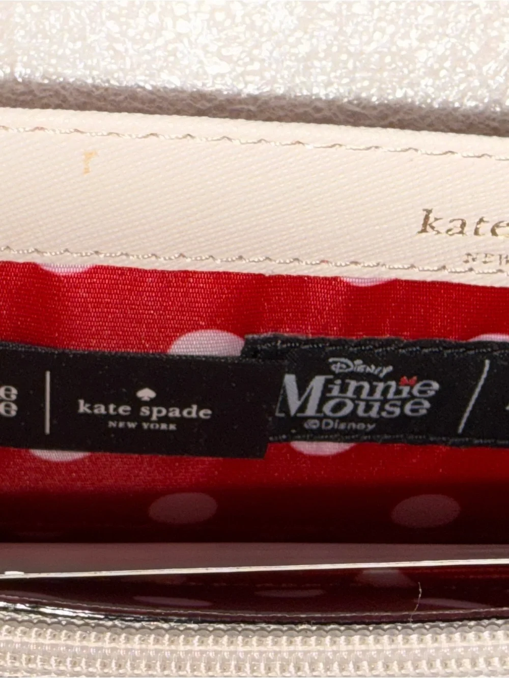 NWT Disney x Kate Spade New York Minnie Mouse Lacey Zip Around Wallet PWRU5875
